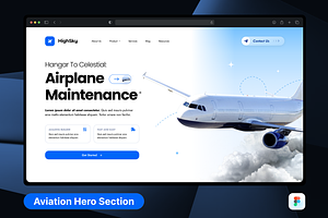 HighSky - Aviation Hero Header, a Templates & Theme by SquidPixey