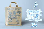 Sewing machine craft Lineart, a Work Illustration by Carpet Tapete Pretzel (Thumbnail 4 of 6)