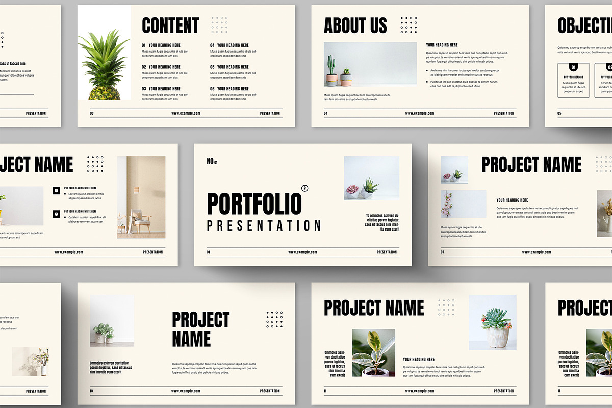 Minimalist Portfolio Presentation, a Presentation Template by ContestDesign (Photo 1 of 5)