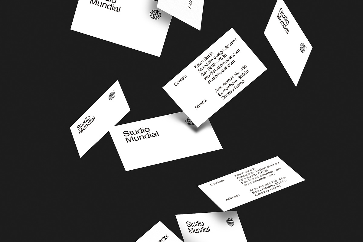 Business cards template: S. Mundial, a Business Card Template by Srg® (Photo 4 of 4)