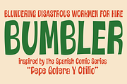 Bumbler PB, a Sans Serif Font by Pink Broccoli (Thumbnail 1 of 4)