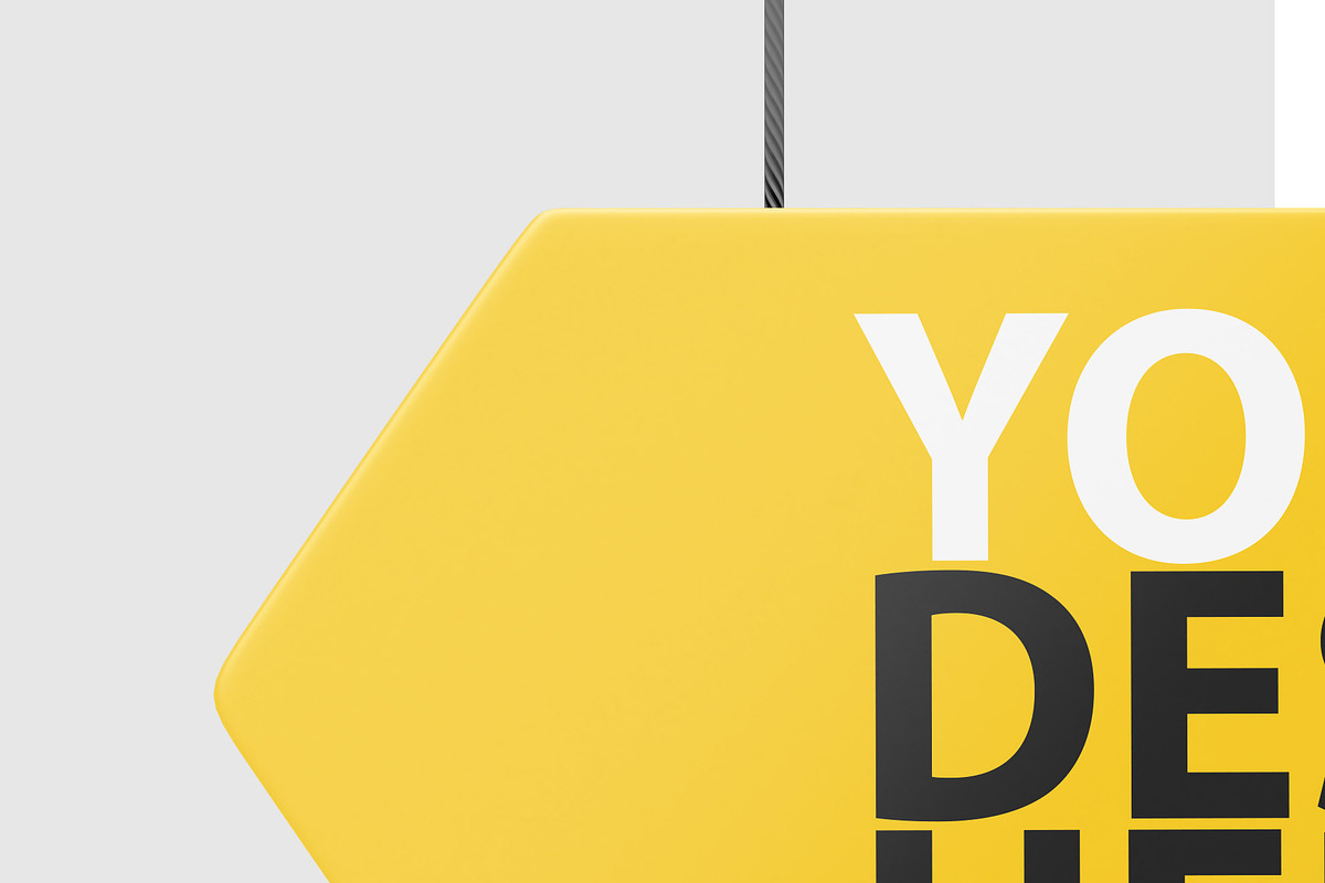 Discount Sign PSD Mockup, a Product Mockup by GreatFruit