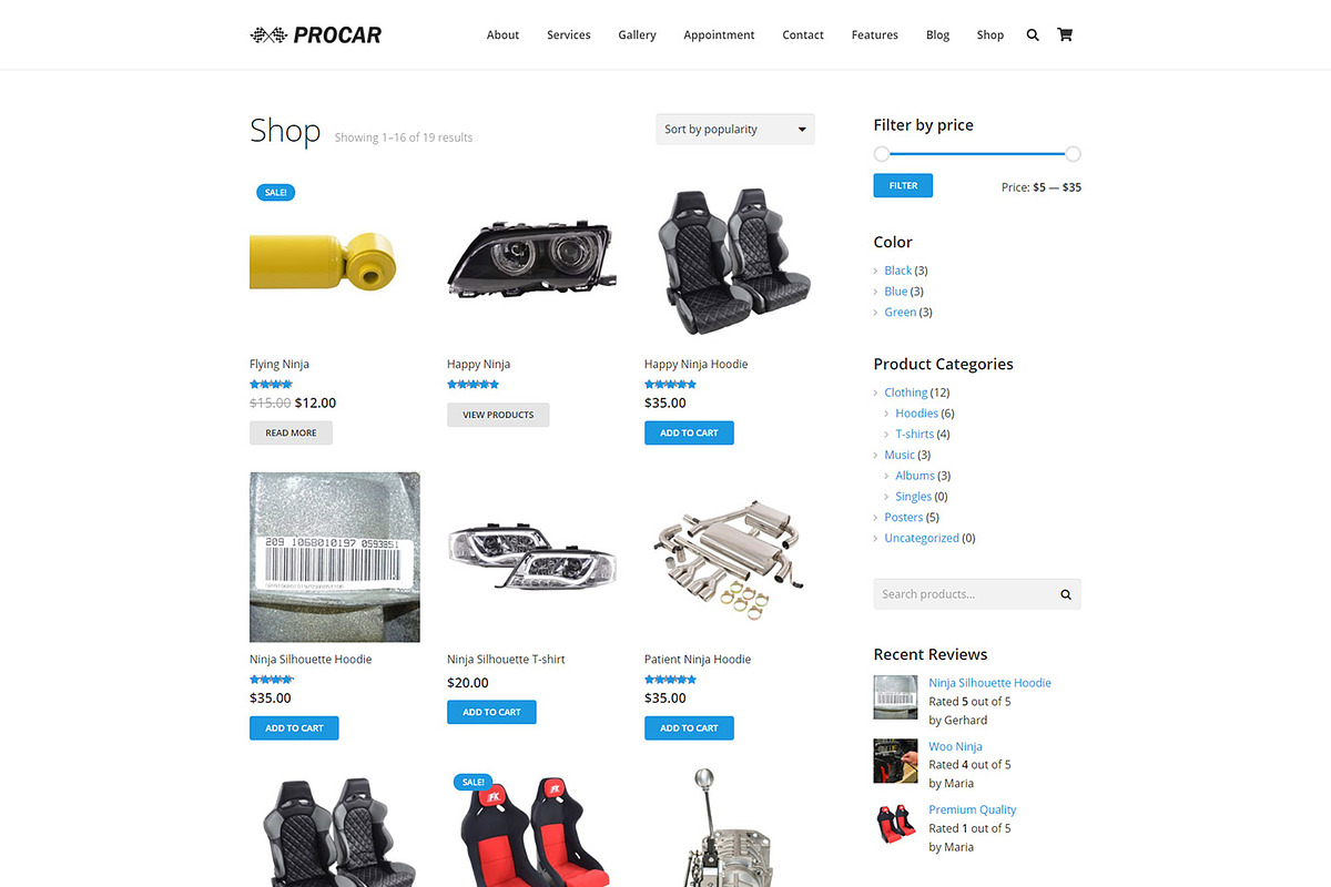 Procar - Car Repair & Business, a WordPress Template by Cherry Wordpress Theme (Photo 4 of 6)