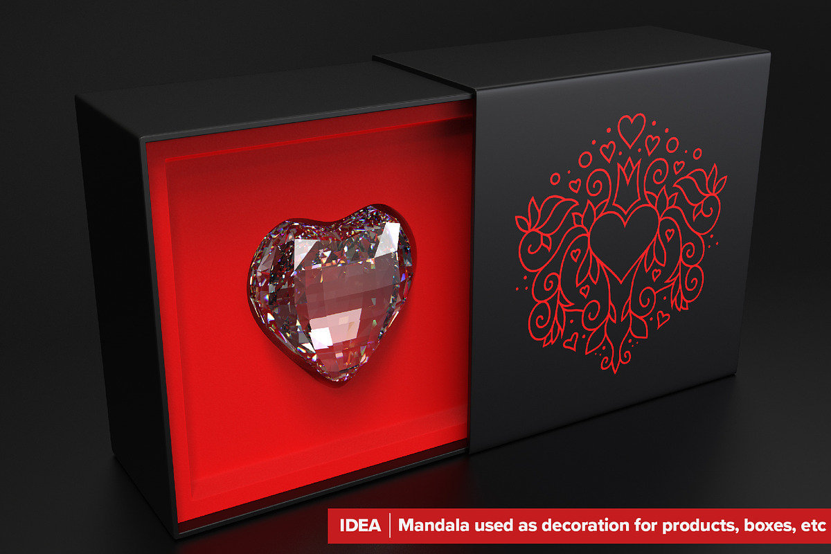300 Vector Mandala Ornaments, a Decorative Illustration by pixaroma (Photo 7 of 49)
