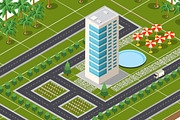 Bundle isometric city, a Work Illustration by AlexZeL (Thumbnail 9 of 15)