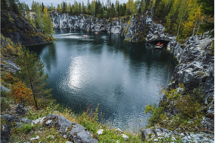 Marble canyon in the mountain park, a Nature Photo by Igor Tichonow