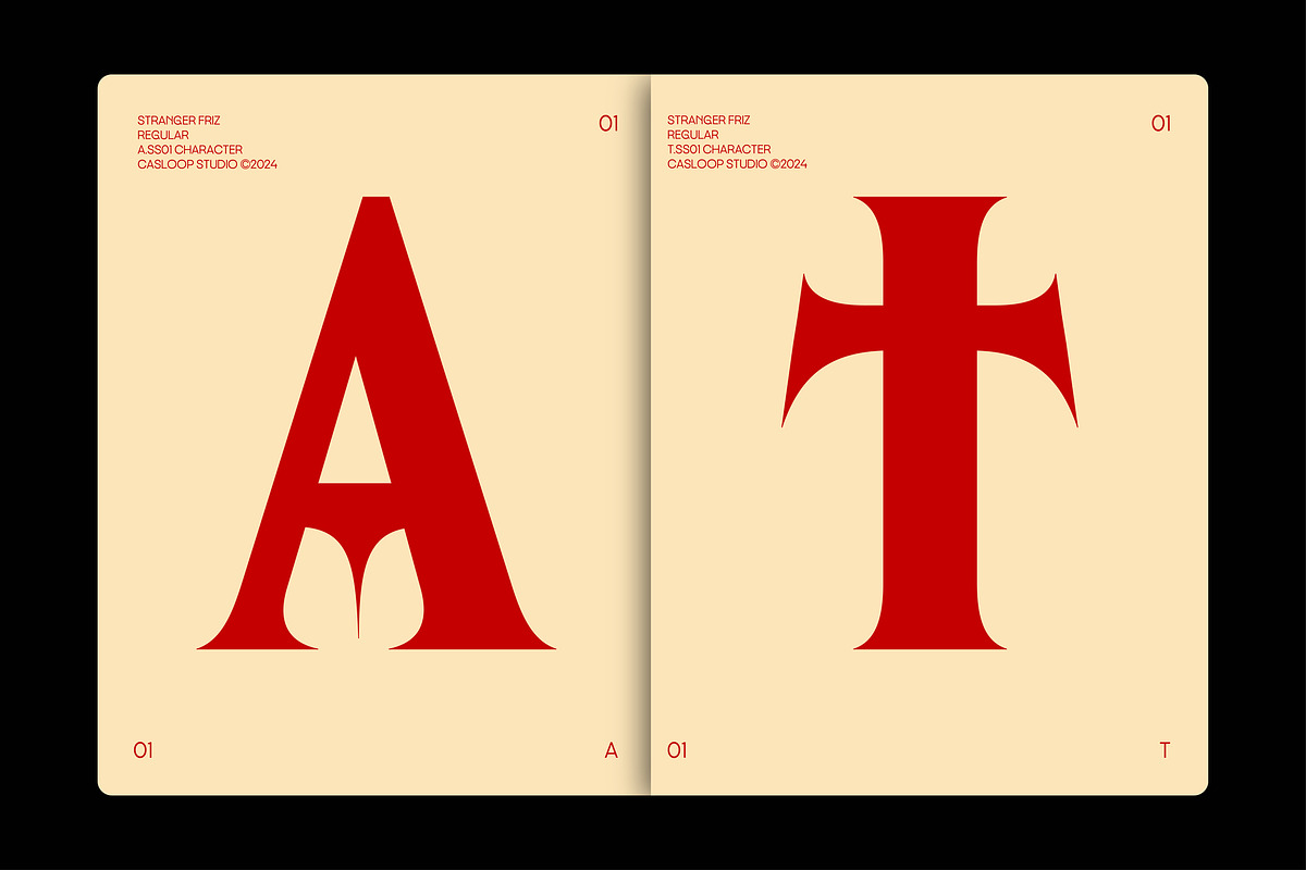 Stranger Friz - Horror Movie 2 Fonts, a Serif Font by Casloop Studio (Photo 3 of 8)