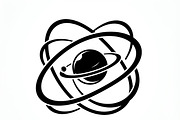 60 Planet Orbit Abstract Silhouette, an Empty State Illustration by Amazin_art (Thumbnail 2 of 17)