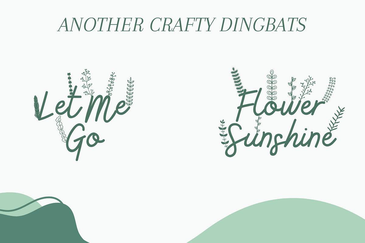 Crownleaf Dingbat, a Symbol Font by Dm Studio (Photo 3 of 7)