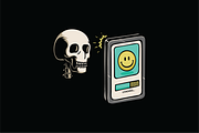 Skeleton Loading on Screen, an Object Illustration by nomlimo.com (Thumbnail 1 of 3)