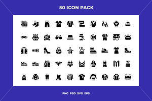 Fashion icons, an Outline Icon by Wencory