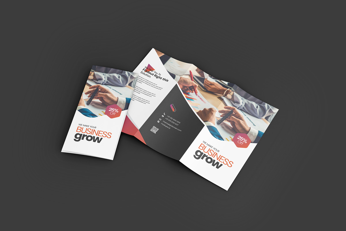 Construction Brochure Template, a Brochure Template by Creatiya Type (Photo 4 of 4)