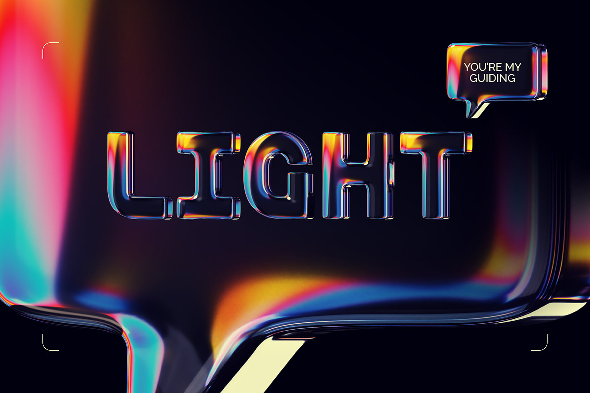 Refraction Ray - Color Bitmap Font, a Sans Serif Font by Gleb Guralnyk (Photo 2 of 5)