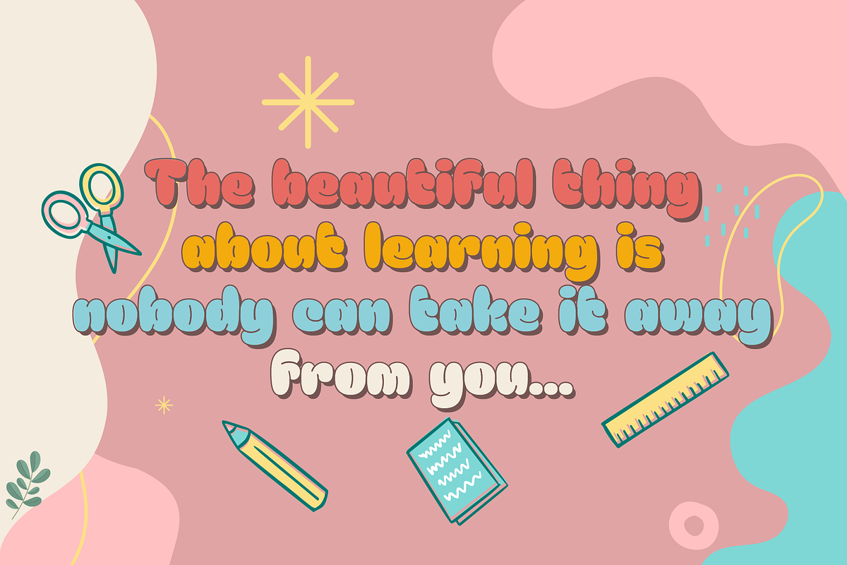 Meila Solid - Cute & Cheerful Font, a Sans Serif Font by Namela Studio (Photo 2 of 7)