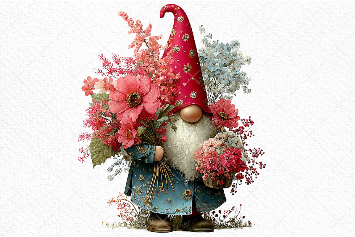 Whimsical Easter Gnome Clipart, an Illustration by Craft Nest (Photo 10 of 10)