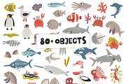 Sea animals alphabet, a Wallpaper Graphic by Murvin (Thumbnail 3 of 7)