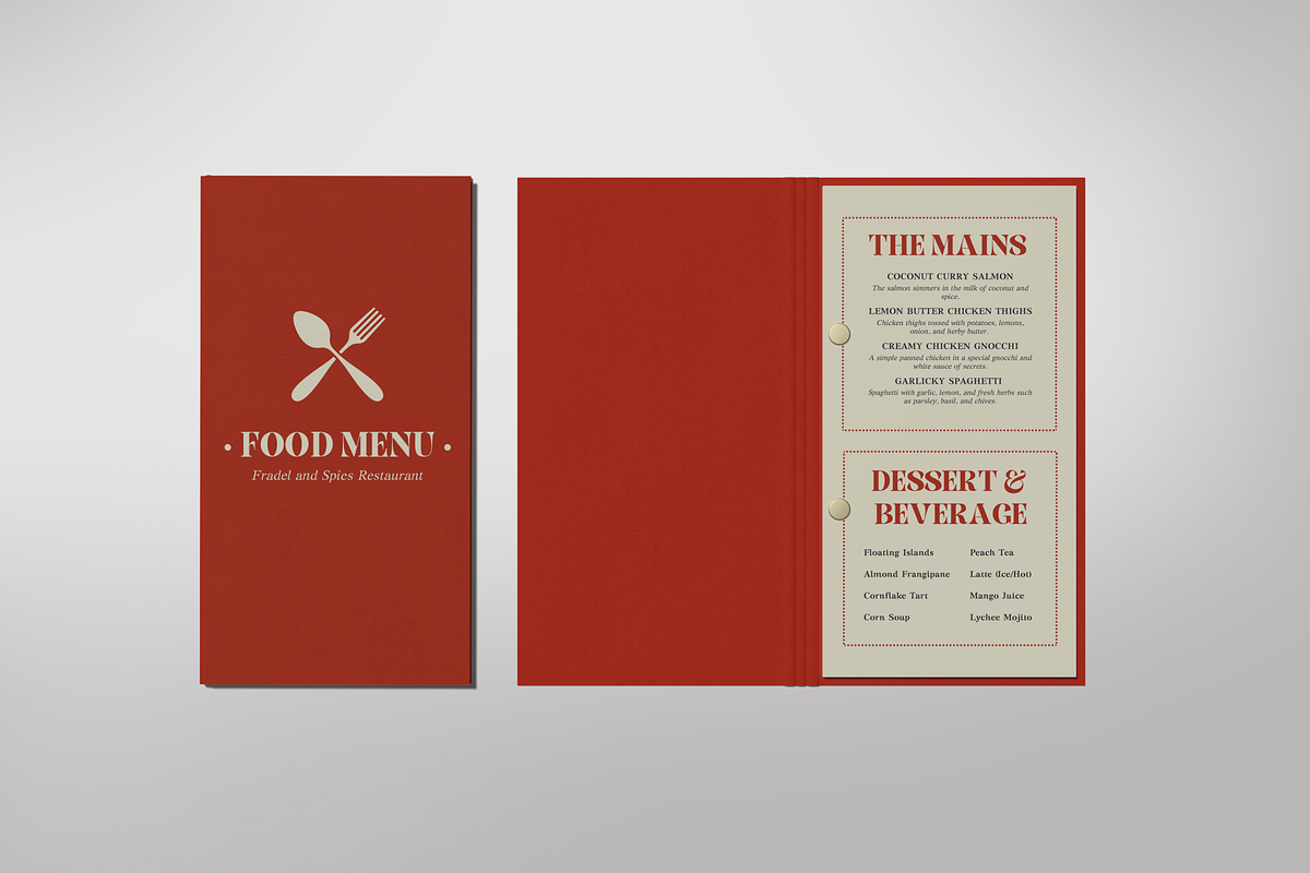 Menu Book Mockup, a Books & Magazine Mockup by Cekal_std (Photo 4 of 4)