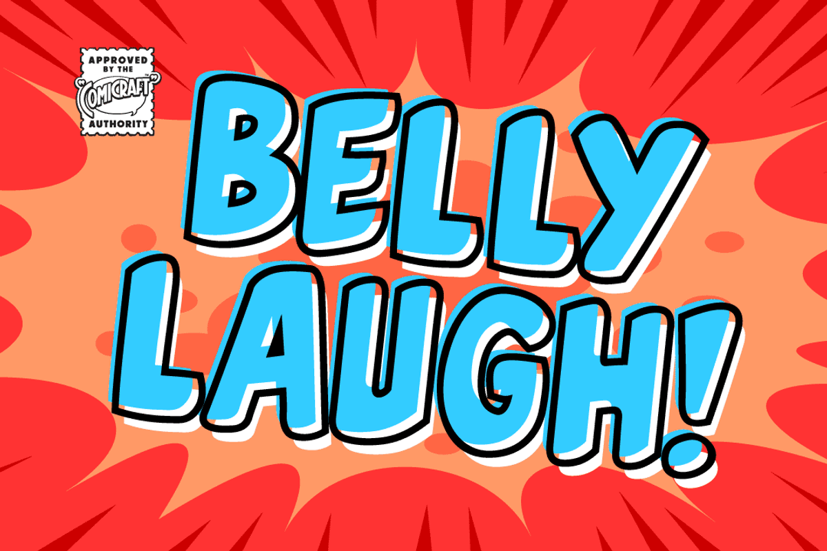 Belly Laugh - lively fun happy fonts