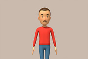 cartoon man, a Characters & Person 3D Model by Tartino 3D models (Thumbnail 3 of 9)