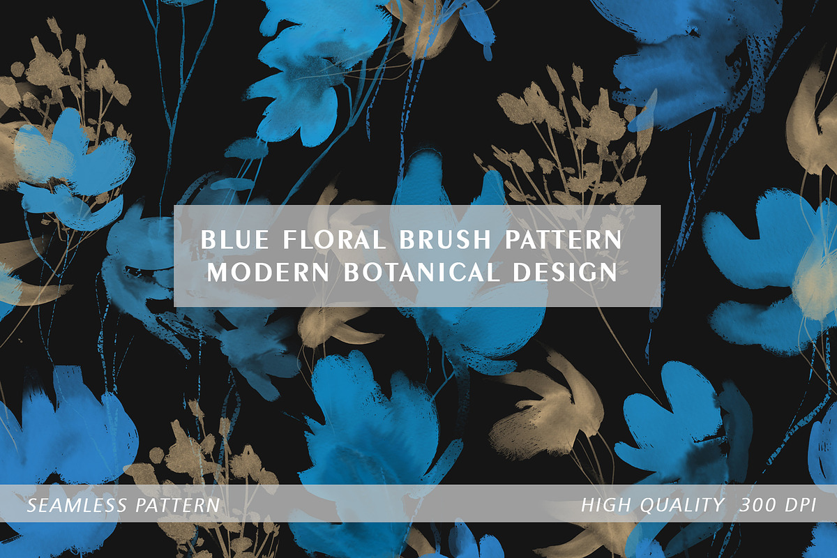 Watercolor Floral Pattern, a Pattern Graphic by MartinShop (Photo 1 of 10)