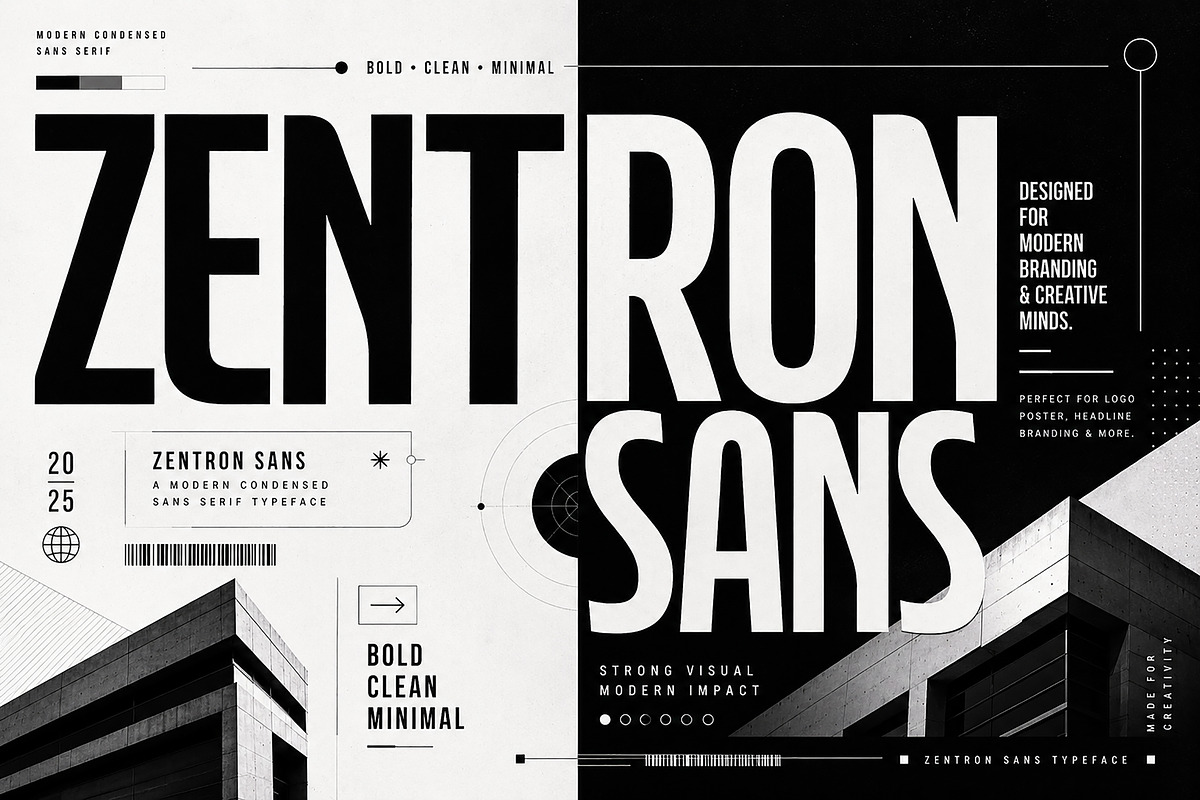 Zentron Sans, a Sans Serif Font by Wow Magic (Photo 5 of 5)