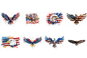 Eagle Clipart Patriotic 4th of July, an Animal Illustration by VetalStock (Thumbnail 2 of 3)