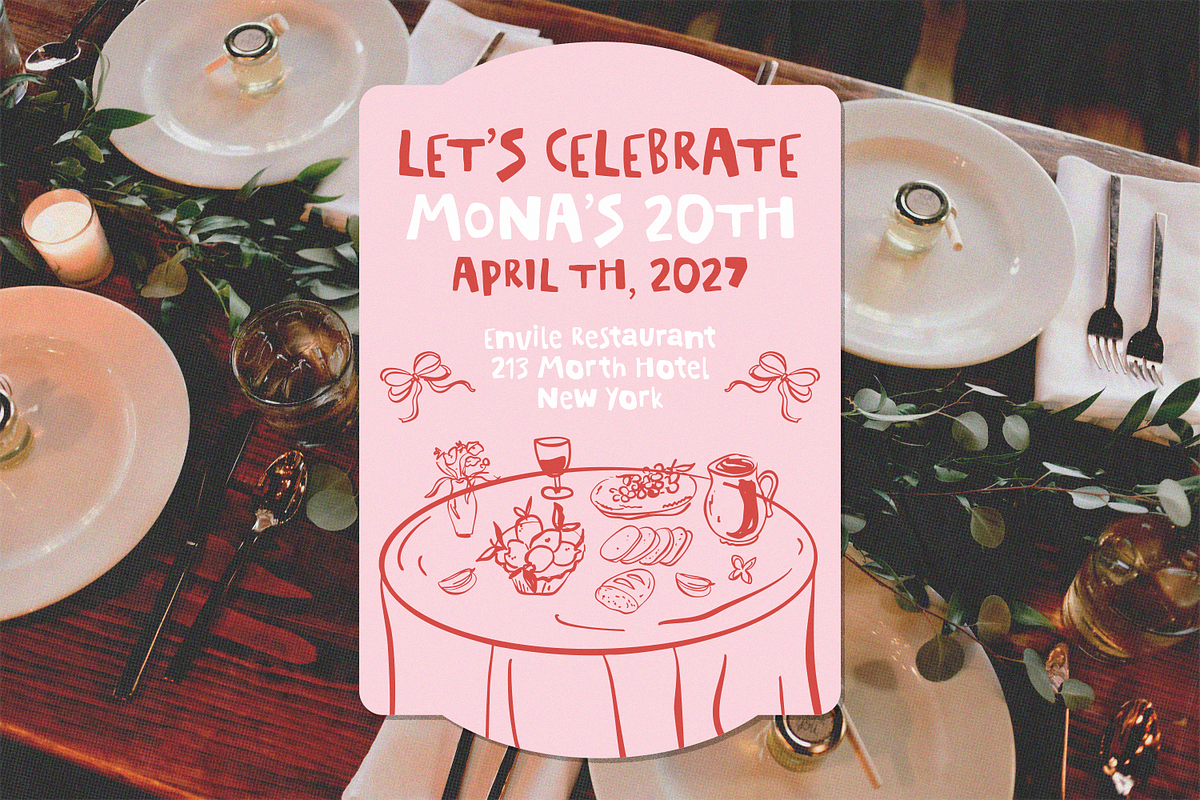 Happy Mess – Handmade Display Font, a Handwritten Font by shineink.designlab (Photo 7 of 11)