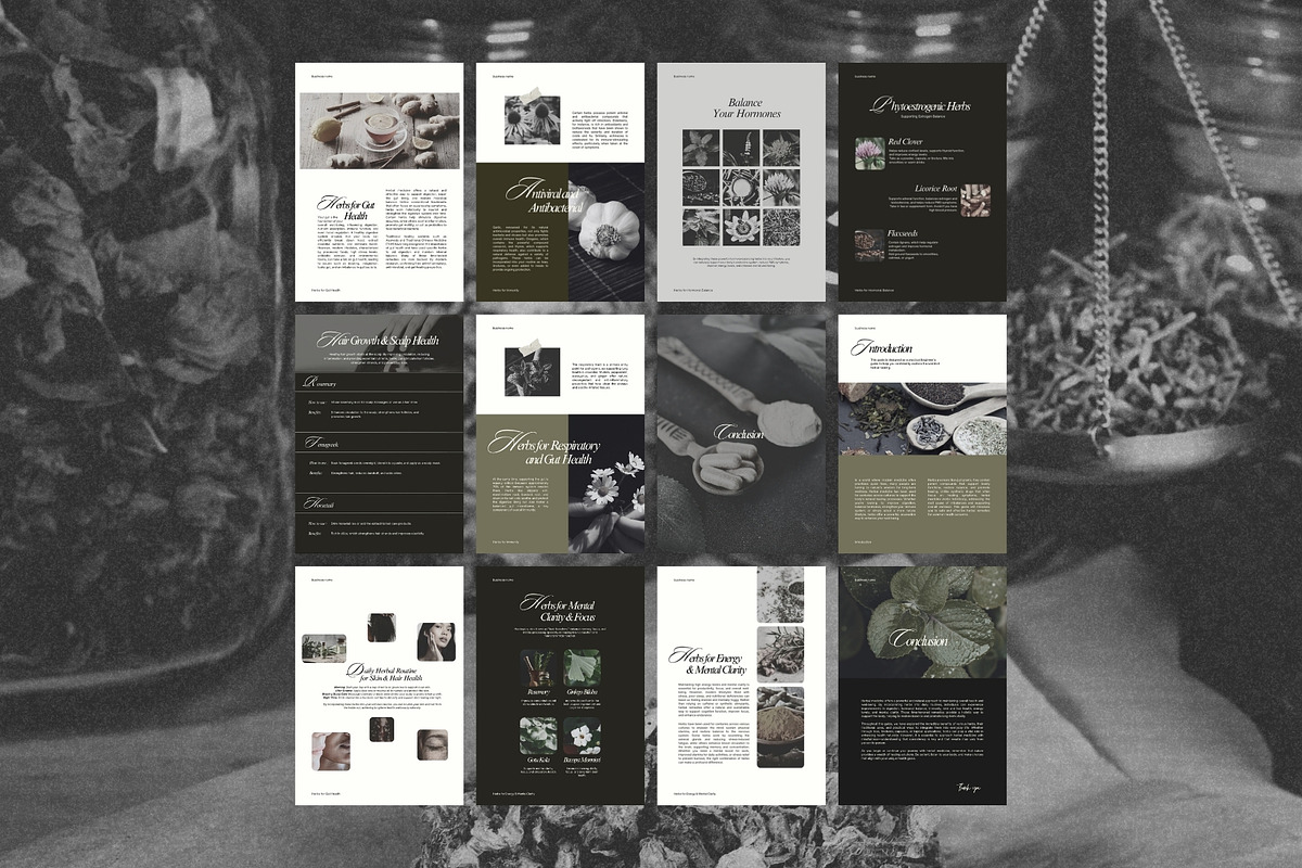 Herbal Medicine Ebook Template, a Magazine Template by Terraa Studio Design (Photo 5 of 9)