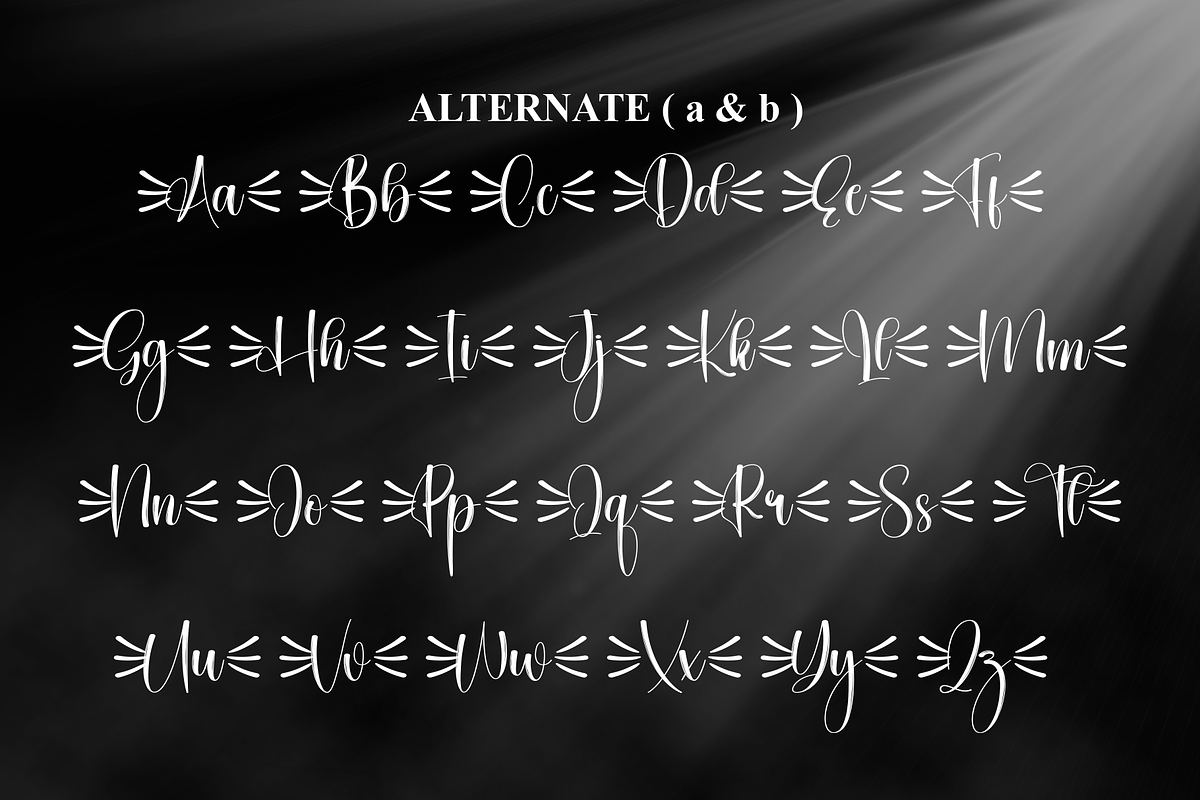 Shining | Script Font, a Handwritten Font by Scratchones (Photo 8 of 9)