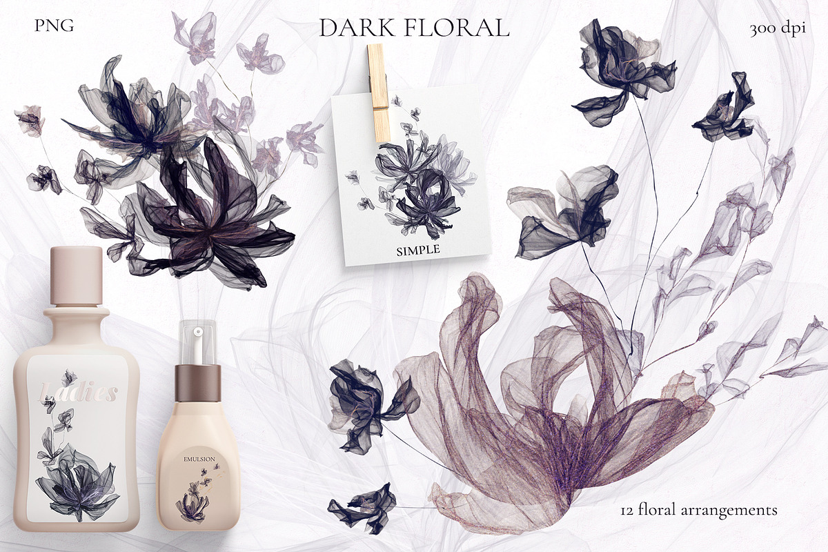 Dark Floral, an Illustration by Salted Galaxy (Photo 8 of 18)