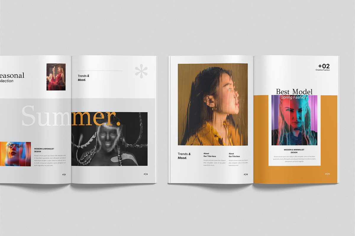 Fashion Look-Book Template, a Brochure Template by NorthPeak (Photo 5 of 8)