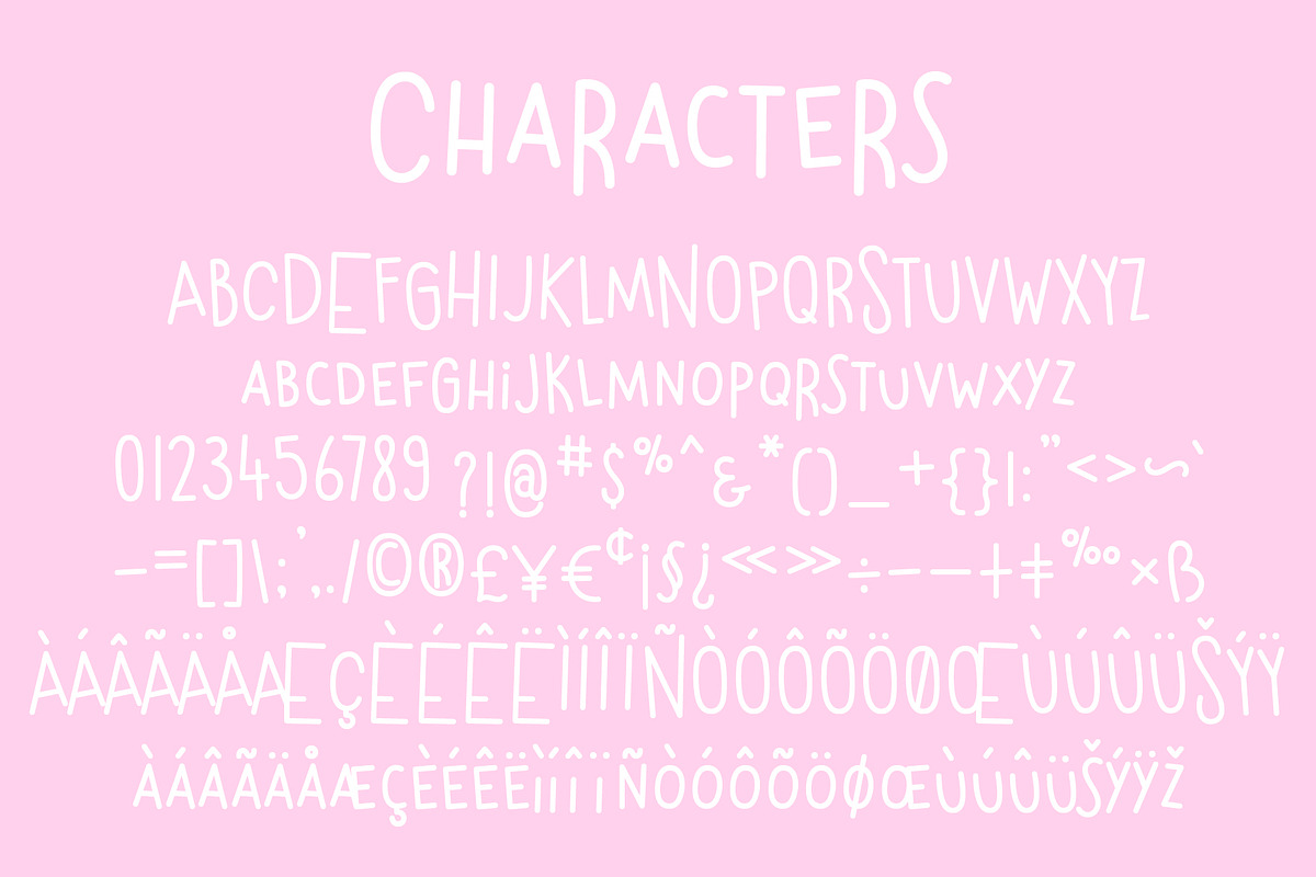 My Only Sunshine Font, a Sans Serif Font by Miss Tiina (Photo 2 of 5)
