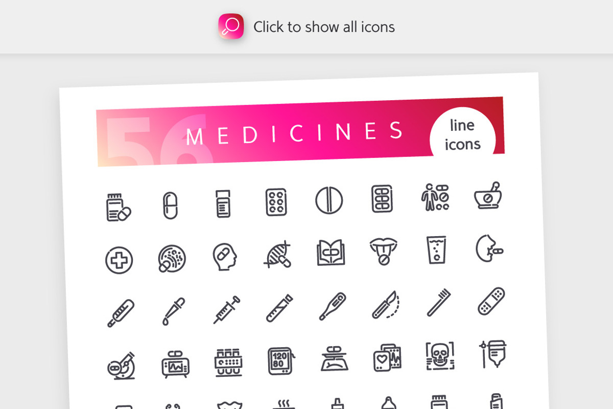Health 700+ Line Icons Bundle, an Outline Icon by Voysla's Shop (Photo 4 of 8)