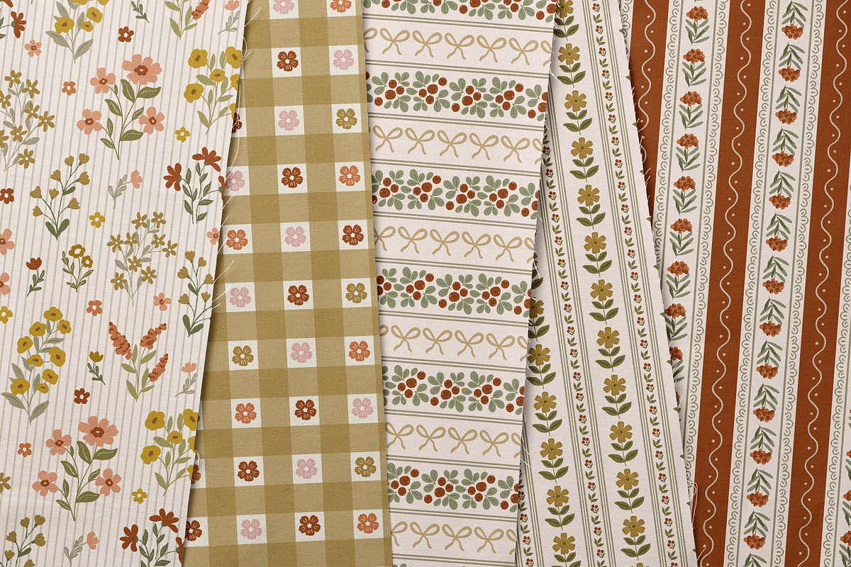 Natural Autumn background & pattern, a Pattern Graphic by Cozy pattern shop (Photo 7 of 14)