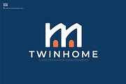 Twinhome logo, a Branding & Logo Template by blends.studio (Thumbnail 4 of 4)