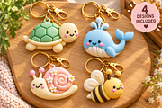 Cute Kawaii Animal Keychain STL, an Object 3D Model by Layerology (Thumbnail 3 of 3)