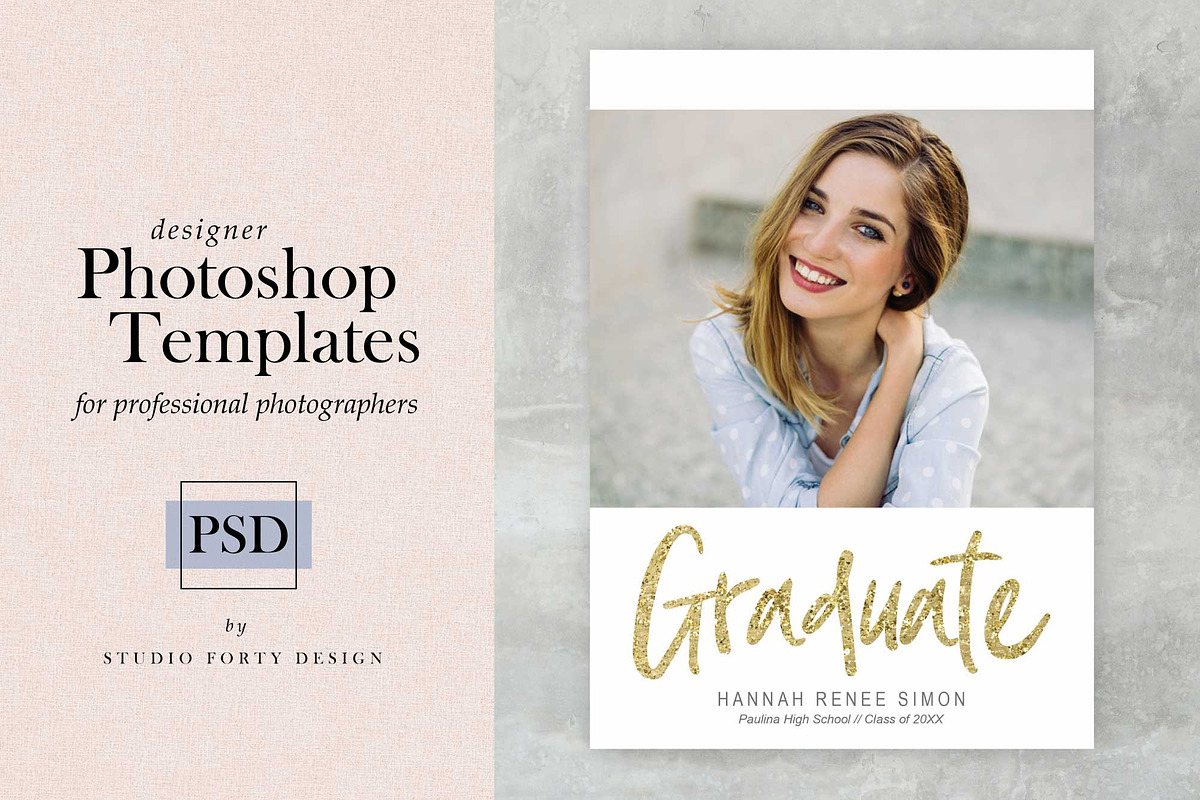Golden Graduate Announce G102, an Invitation Template by Studio Forty Design (Photo 1 of 5)
