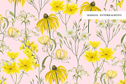 Summer Florals! Patterns & Motifs, a Pattern Graphic by HannaStudio (Thumbnail 10 of 10)
