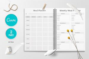 Canva Weekly Meal Planner Template