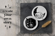 Magic Cats Illustrations Clipart, an Illustration by Julia M. Watercolor (Thumbnail 11 of 13)