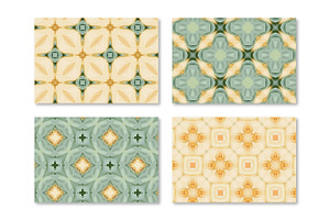 PIEZZA Geometric Seamless Patterns.