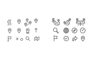 Collection of navigation and map, an Illustration by ZinetroN