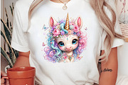Magical Unicorn Portrait Sublimation, a Seasonal Illustration by CreationArt (Thumbnail 2 of 3)