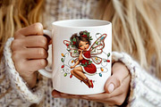 Whimsical Christmas Fairy Clipart, a Seasonal Illustration by fashionaddict (Thumbnail 7 of 7)