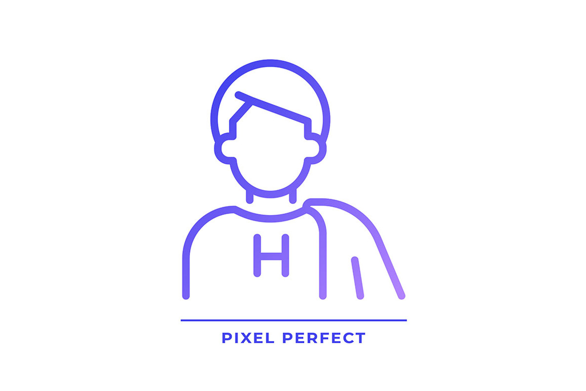 Hero pixel perfect gradient linear, an Icon by IMG Visuals