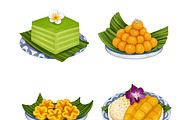 Thai Dessert Illustrations Clipart, a Food Illustration by ArtbyHien (Thumbnail 3 of 4)
