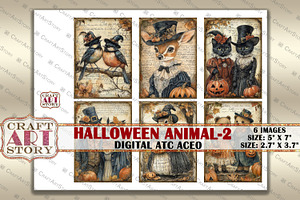 Halloween Animals-2 Picture Collage