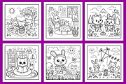 Cozy Sunday Bold & Easy Coloring, an Animal Illustration by Ink Gallery (Thumbnail 4 of 4)