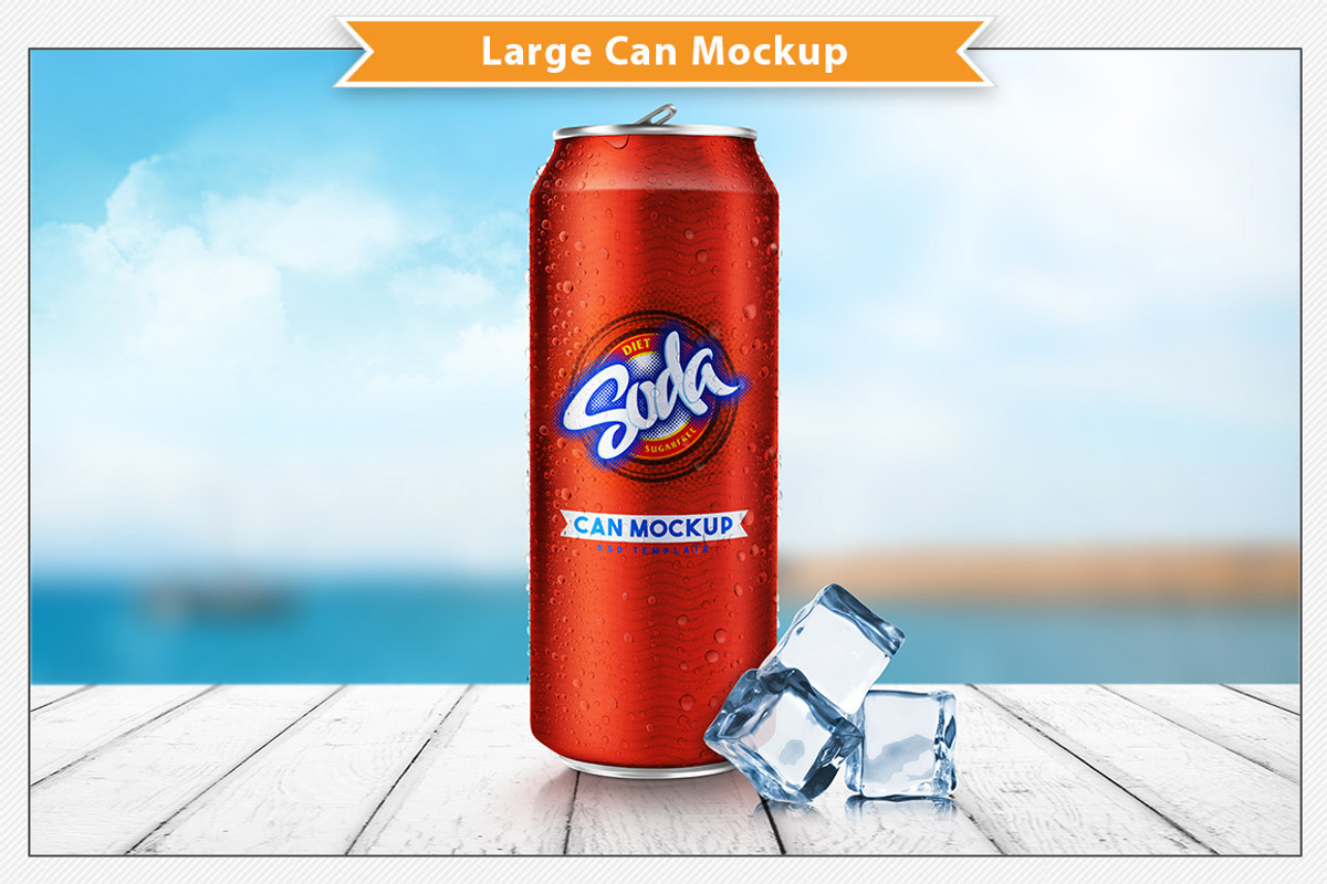 Can Mockup 500 ml, a Product Mockup by Plus Media (Photo 5 of 6)