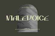 Malevoice – Fashion Geometric Font, a Sans Serif Font by Artiveko (Thumbnail 1 of 8)